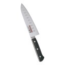 正広 MV-H鋼 ディンプル シェフナイフ 両刃 18cm 14980 プラ柄 AMS-L3[関連:マサヒロ MASAHIRO 日本製 抗菌 洋包丁 庖丁 牛刀...