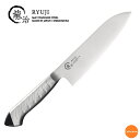 龍治 ステンカラー 三徳 17cm ブラック ALY-93【SALE】[関連:下村工業 RYUJI 日本製 業務用 HACCP対応 色分け カラフル 洋包丁 万...
