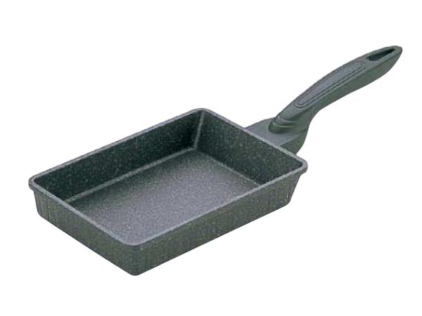 IH　テフロンマーブルコート　玉子焼　13x18cm　ATM-38 [関連：アルミ テフロン加工 金属ヘラOK 電磁調理器対応 IH100V・200V対応]