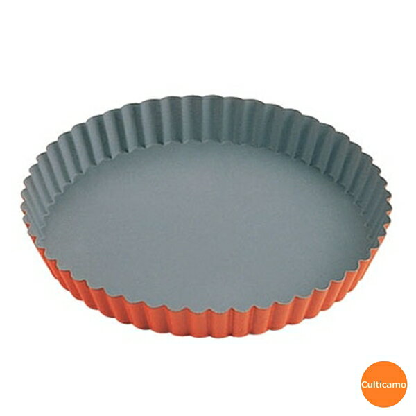 トッピングオレンジ　タルト型　共底　B-118　大　22cm　WTL-25[関連：霜鳥製作所 クイーンローズ 業務..