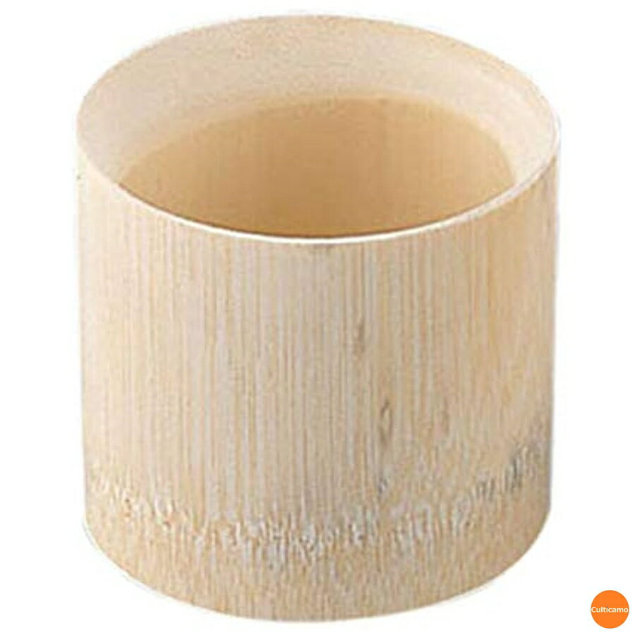 竹筒　ホワイト　5305　L　XOI-15[関連：勝亦商店 業務用 竹製 食器 グラス 仕出 お弁当 容器 仕出料理..