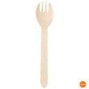 木製フォークスプーン 160 紙完封袋入 15.8cm 5436 100本入【SALE】[関連:アサヒグリーン 業務用 ECO商品 環境配慮 テイクアウト カフ...