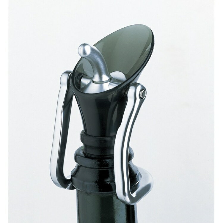 カラー　シャンパンストッパー＆ポアラー　8305　グレー　PSY-G9[関連：グローバル ファンビーノ ワイン用品 シャンパン 保存 ストッパー 器具 ポアラー]