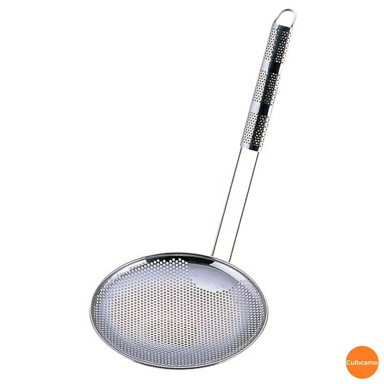 UK　18-8　パンチングそば揚　タテ型　21cm　ASB-69[関連：YUKIWA 三宝産業 業務用 料理道具 ステンレス てぼ すくい網 ザル うどん そば ラーメン パスタ]