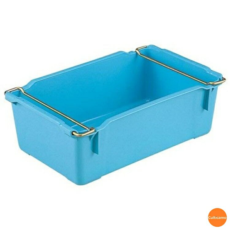 サンコー　大型トロ函-4　ハンドル付　ブルー　ATL-34［関連：三甲 業務用 コンテナ 水産 鮮魚 プラスチック コンテナ ボックス コンテナー］