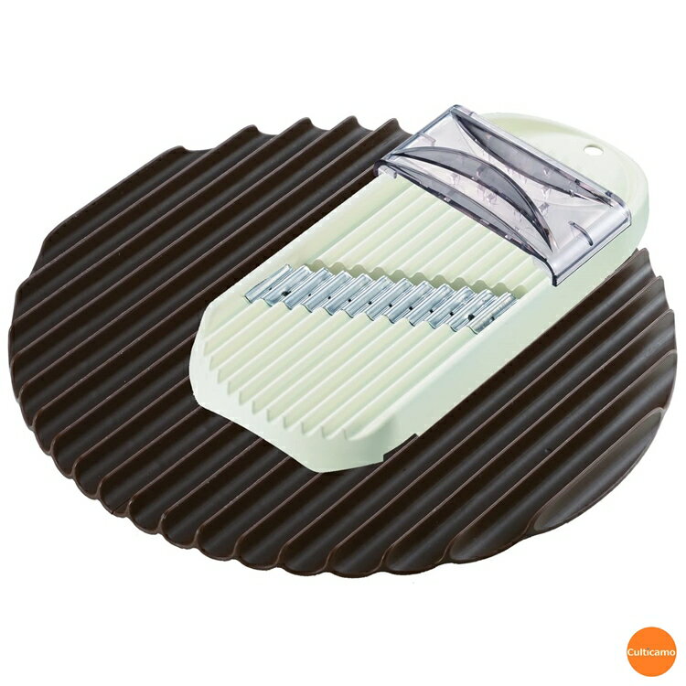 レンジで作る　ざく切りチップス　RE-1498　BLV-04【SALE40％OFF】［関連：AKEBONO 曙産業 日本製 電子レンジ調理器具 キッチングッズ お菓子作り 家飲み ヘルシー 波型 ポテトチップス ノンオイル］のサムネイル