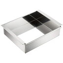 18-8 アルゴン溶接 玉子豆腐器 関西型 18cm ATM-21[関連:野崎製作所 業務用 料理道具 ステンレス 豆腐造り型 手造り トウフ 寒天 ゼリー カ...