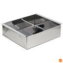 18-0 家庭用 玉子豆腐器 大 ATM-09[関連:霜鳥製作所 クイーンローズ 日本製 料理道具 ステンレス 豆腐造り型 手造り トウフ 寒天 ゼリー 胡麻豆...