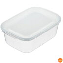 楽ちんパック 角型 1個入 クリアホワイト 950ml ARK-02[関連:イノマタ化学 日本製 保存容器 食器洗浄機対応 電子レンジ対応 収納 コンテナー 食...