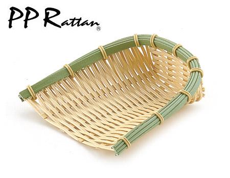 PPラタン　PP　竹　箕　12型　DP-120-BB　AMN-H7[関連：業務用 洗える竹ざる 陳列 篭 食器洗浄機対応 ..