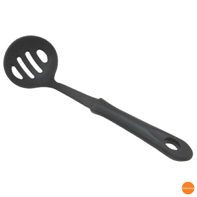 ミニキッチン　ナイロン　穴明きお玉　黒　BMN-02[関連：アルティス キッチンツール キッチングッ ...