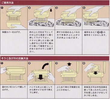 平野製作所　キングミートテンダライザー　BMC-05【送料無料】[関連：HIRANO 業務用 日本製 肉 筋切 下ごしらえ用品 肉の筋切り とんかつ 精肉 焼肉]