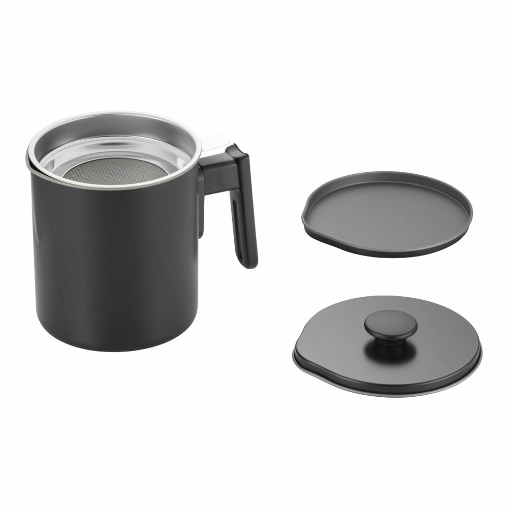 ブラック・フィギュア　オイルポット　テフロン加工　D-047　1.2L　AOI-07[関連：霜鳥製作所 Queen ROS..