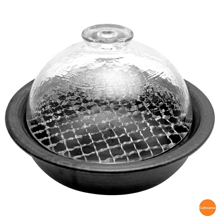 アデリア　グラスドームクッカー　F71715　DSM-35[関連：燻製鍋 調理器具 スモーカー スモーク 燻製 鍋 料理 家飲み]のサムネイル