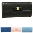 【返品OK】フェラガモ 長財布 ヴァラ リボン レディース Salvatore Ferragamo 22D154