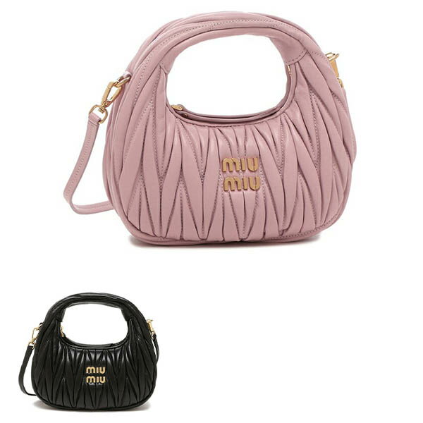 ミュウミュウ ハンドバッグ ショルダーバッグ ワンダーマテラッセレザー ピンク レディース MIU MIU 5BP078 N88 F0E18