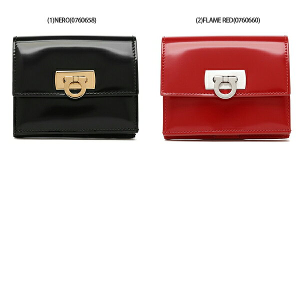FERRAGAMO フェラガモ 二つ折り財布 ワンダ WANDA ガンチーニ GANCINI レディース ...