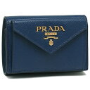 【P10倍 4/20 20時～4/21 9時】プラダ 三つ折り財布 財布 サフィアーノミニ財布 レディース PRADA 1MH021 QWA 一粒万倍日 3