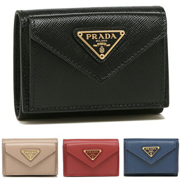 【P10倍 8/30 20時〜8/30 24時】プラダ 三つ折り財布 ミニ財布 レディース PRADA 1MH021 QHH【返品OK】