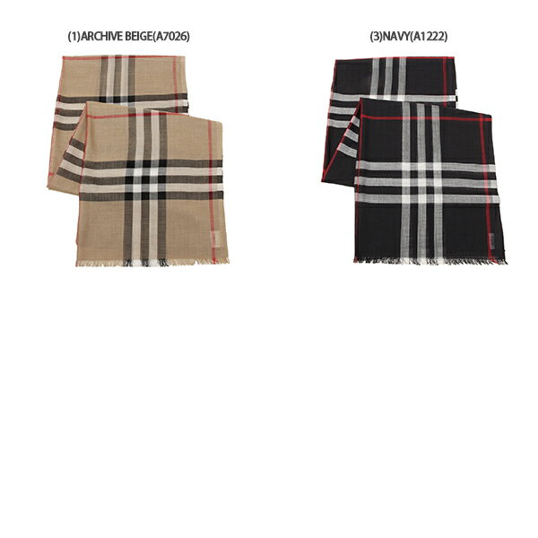 【P10倍 9/5 0時〜9/5 24時】バーバリー マフラー ジャイアントチェック スカーフ ウール シルク メンズ レディース BURBERRY 8018468 8015407 8015406【返品OK】