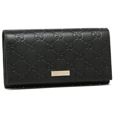 【5%OFFクーポン対象】グッチ 財布 レディース GUCCI 244946 A0V1G 1000 METAL BAR GUCCISSIMA 長財布 NERO