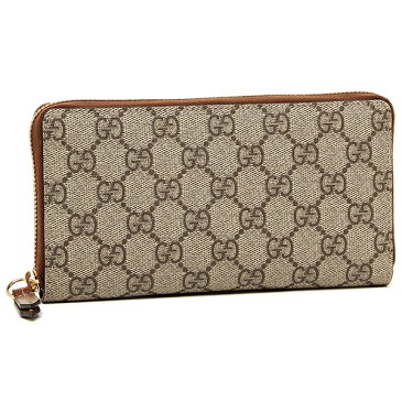 グッチ 財布 レディース GUCCI 410102 KLQHG 8526 GGキャンバス 長財布 BEIGE EBONY/CUIR