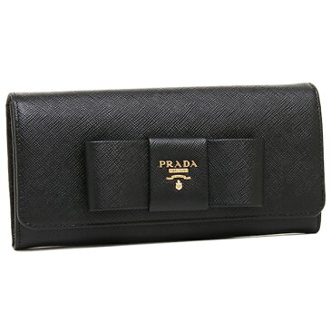 【4時間限定ポイント10倍】プラダ 財布 レディース PRADA 1MH132 ZTM F0002 SAFFIANO FIOCCO 長財布 NERO