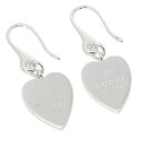 GUCCI グッチ 223993 J8400 8106 GUCCI トレードマーク刻印 ハート ピアス レディース GUCCI TRADEMARK HEART ...
