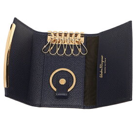 フェラガモキーケースレディースSalvatoreFerragamo22C8790674018ライトネイビー