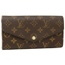 【P10倍 5/2 18時～5/7 9時】ルイヴィトン 財布 長財布 LOUIS VUITTON M62235 ブラウン/ピンク