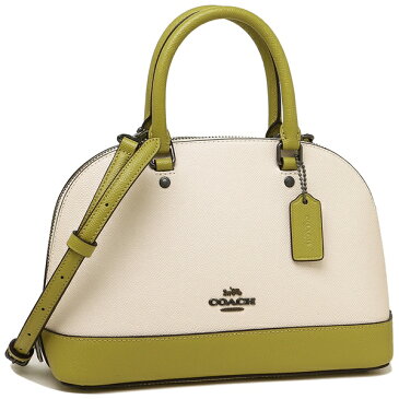 【4時間限定ポイント10倍】コーチ ハンドバッグ ショルダーバッグ アウトレット レディース COACH F24589 QBN2O ホワイト イエロー