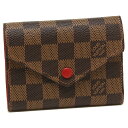 ルイヴィトン 折財布 レディース LOUIS VUITTON N41659 ブラウン レッド