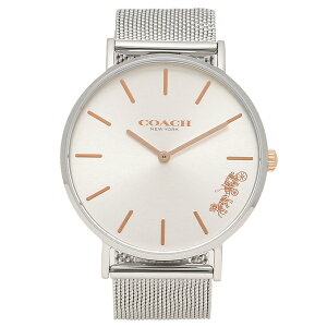 コーチ 時計 レディース 腕時計 ペリー 36MM メッシュベルト クォーツ ホワイト シルバー COACH 14503124【返品OK】