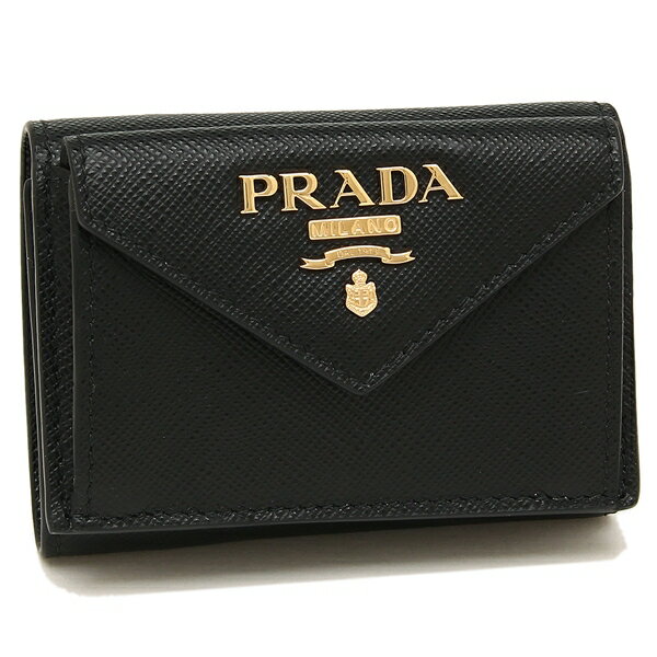 PRADA 折財布 レディース プラダ 1MH021 QWA F0002 ブラックのサムネイル