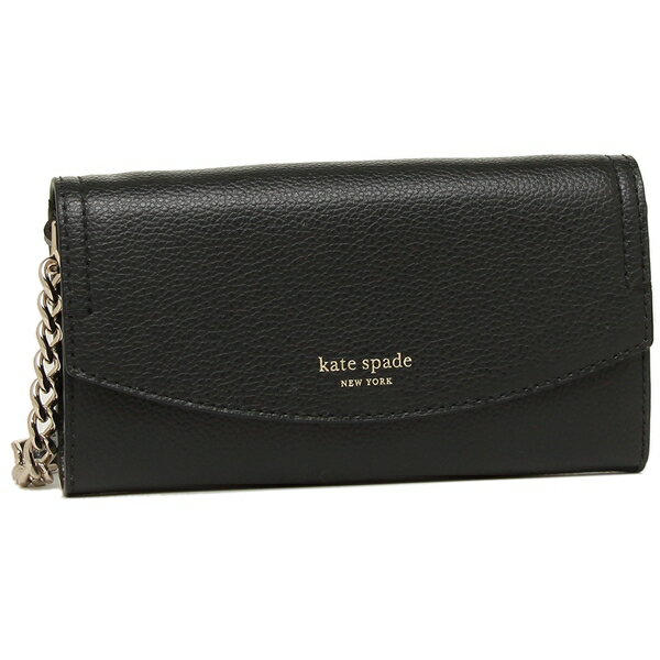 【返品OK】ケイトスペード ショルダーバッグ ショルダー長財布 KATE SPADE WLRU5359 012 ブラック ライトベージュ