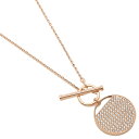 【24時間限定ポイント10倍】【返品OK】スワロフスキー ネックレス アクセサリー レディース GINGER T BAR SWAROVSKI 5567529 ローズゴールド ホワイト