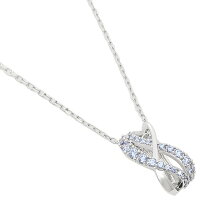 【返品OK】スワロフスキー ネックレス アクセサリー レディース TWIST ROWS SWAROVSKI 5582806 ブルー シルバー