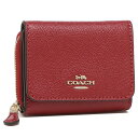 【10%OFFクーポン 3/24 15時〜3/31 9時】コーチ 財布 三つ折り財布 ミニ財布 アウトレット レディース COACH 37968 IMF8Q レッド 一粒万倍日 【返品OK】