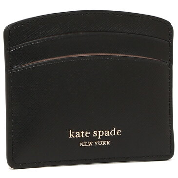 【10%OFFクーポン 8/26 15時〜9/2 9時】ケイトスペード パスケース スペンサー カードケース ブラック レディース KATE SPADE PWR00277 001【返品OK】