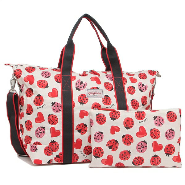 【最大5,000円OFFクーポン 9/6 20時〜9/6 24時】キャスキッドソン バッグ ボストンバッグ LOVEBUGS ホワイト レディース CATH KIDSTON 984713 A4対応 【返品OK】