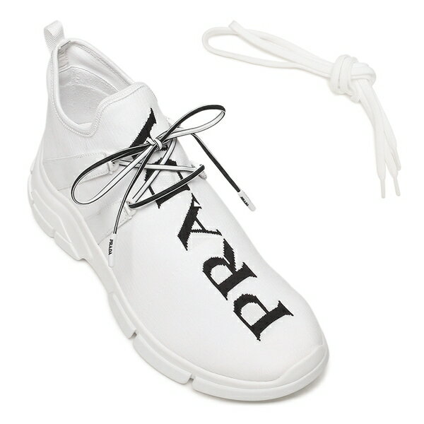プラダ スニーカー 靴 PRADA ホワイト メンズ 4E3492 シューズ ロゴ