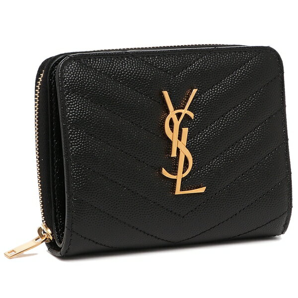 楽天AXES（アクセス）楽天市場店サンローランパリ 財布 二つ折り財布 モノグラム ブラック レディース SAINT LAURENT PARIS 668288 BOW01 1000