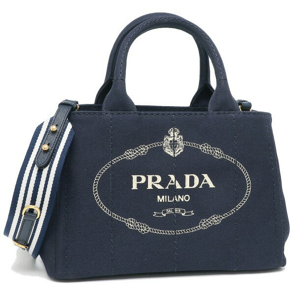 【P10倍 8/22 20時〜8/23 2時】プラダ ハンドバッグ ショルダーバッグ カナパ ネイビー レディース PRADA 1BG439 ZKI ROO F0HDT 2022SS【返品OK】