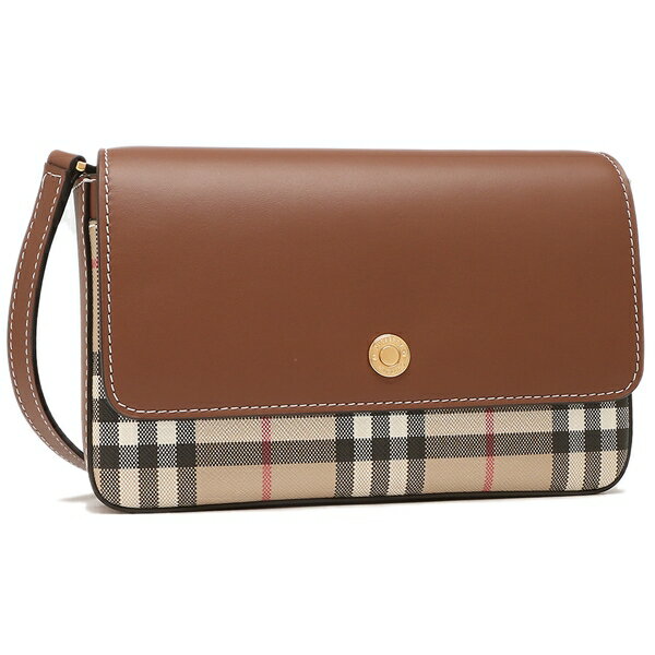 【P10倍 9/1 0時〜9/1 24時】バーバリー ショルダーバッグ ハンプシャー ブラウン レディース BURBERRY 8049244 A1363【返品OK】