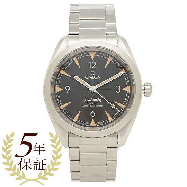 【5年保証】オメガ 時計 メンズ シーマスター 40mm 自動巻 ブラック シルバー OMEGA 220.10.40.20.01.001 ステンレス