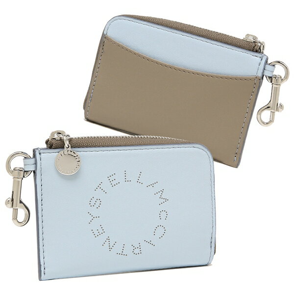 STELLA McCARTNEY カードケース コインケース キーリング フラグメントケース ブルー レディース ステラマッカートニー 7P0007  W8856 直売所店舗 バッグ・小物・ブランド雑貨