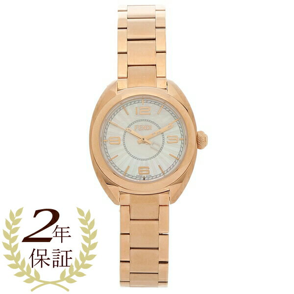 フェンディ 時計 レディース モメント 25mm クォーツ ホワイト ゴールド FENDI F218524500 ステンレス【返品OK】のサムネイル
