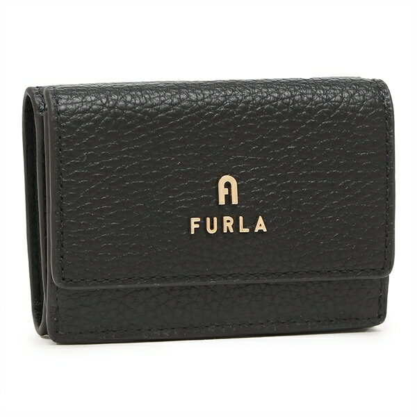 フルラ 三つ折り財布 カメリア Sサイズ ミニ財布 ブラック レディース FURLA WP00318 HSF000 O6000