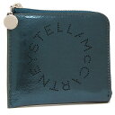 ステラマッカートニー カードケース コインケース バイカラー ロゴ メタリック ブルー レディース STELLA McCARTNEY 700253 WP0137...