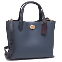 【P10倍 5/2 18時～5/7 9時】コーチ ハンドバッグ ウィロウ ネイビー レディース COACH C8561 B4DE